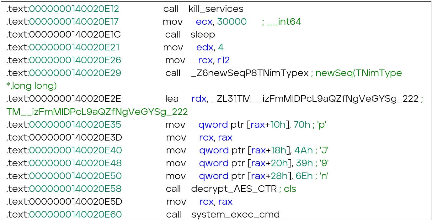 Code 2 Console clearing command execution.