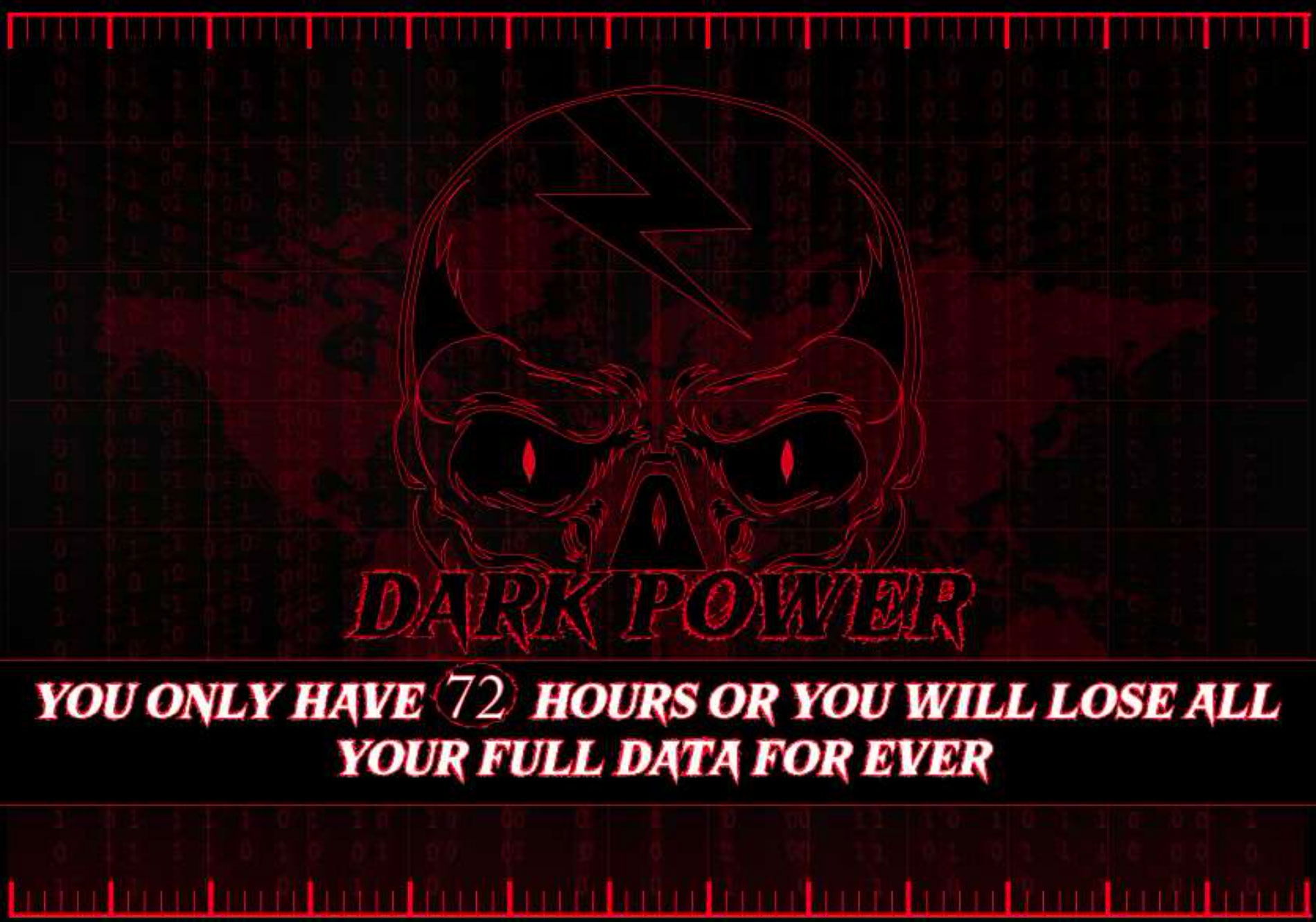 Figure 4 The first page screenshot of Dark Power ransom note.