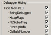 Figure 9 Recommended setup for anti-debugging
flags.